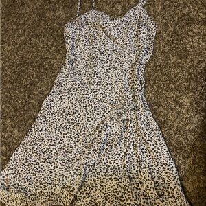 Abercrombie & Fitch Black and White Animal Print Mini Dress